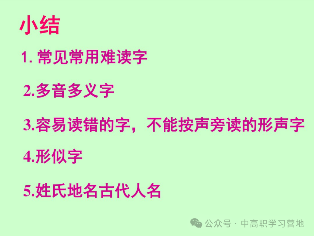 高考(含学考、3+证书)语文基础知识点总复习之一---字音 第8张