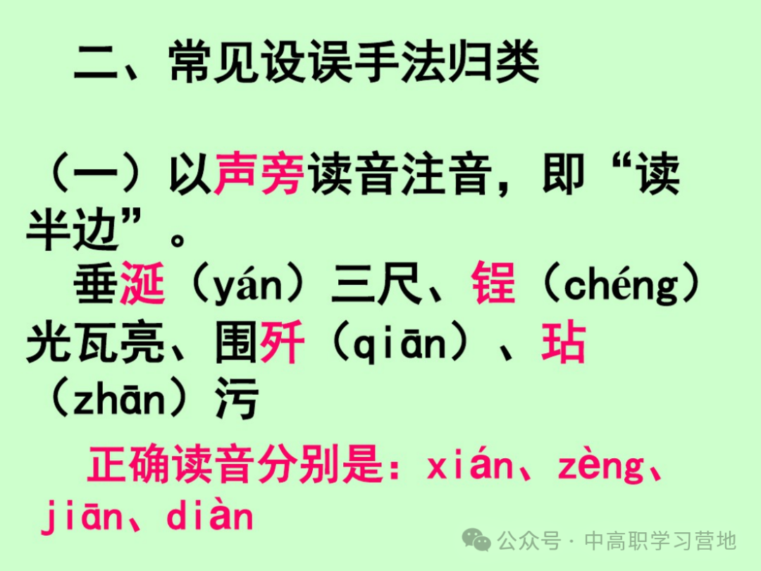 高考(含学考、3+证书)语文基础知识点总复习之一---字音 第10张