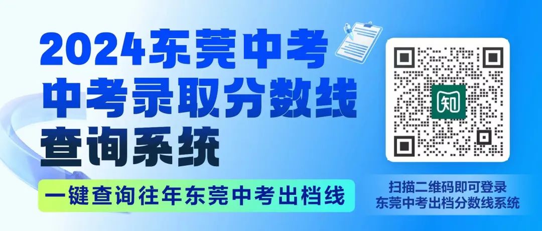 中考录取分数线系统上线!一键可查全东莞高中近年分数线 第1张