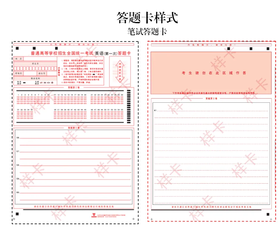 2024高考答题卡公布 第1张