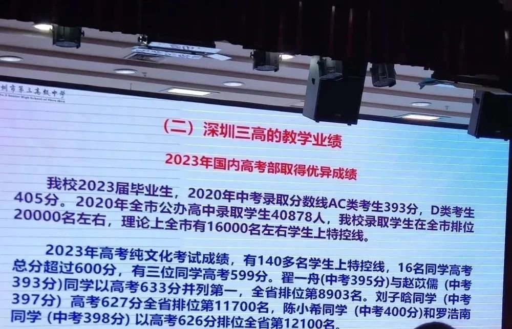 深圳部分30大高中2023高考升学率 第36张