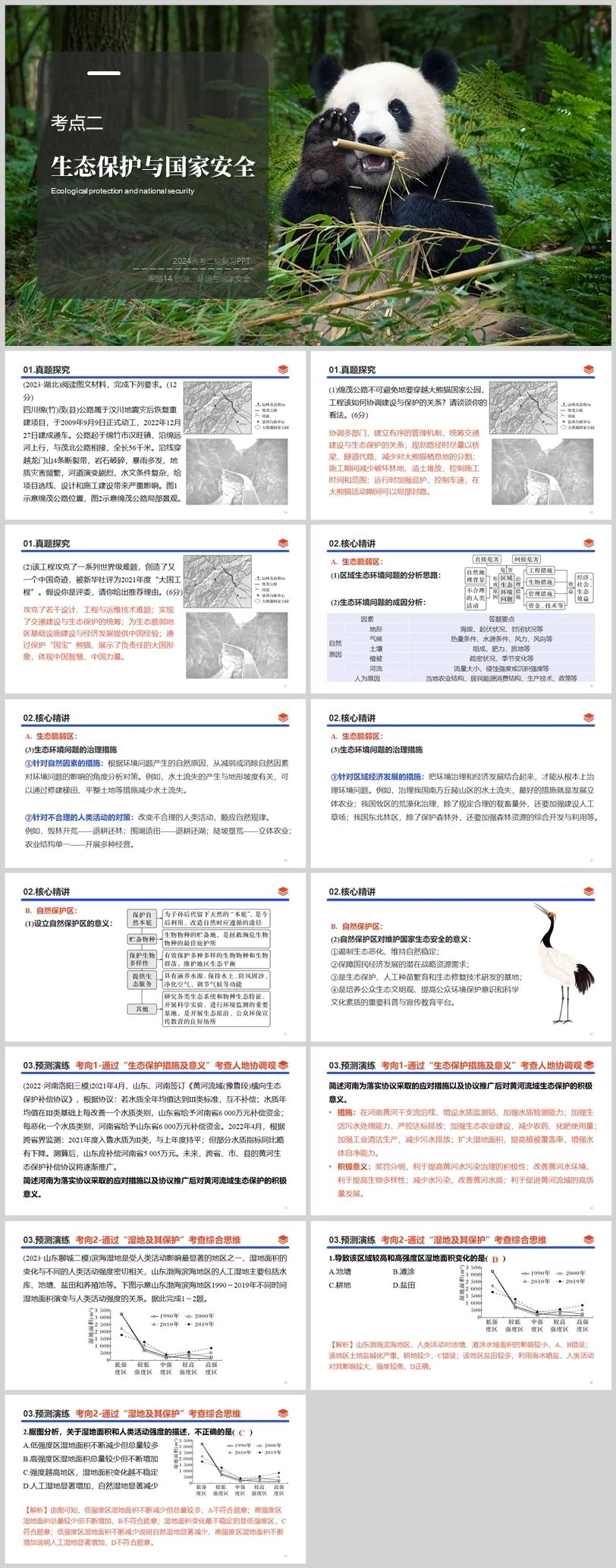 2024高考二轮复习 | 专题14 资源、环境与国家安全 第9张