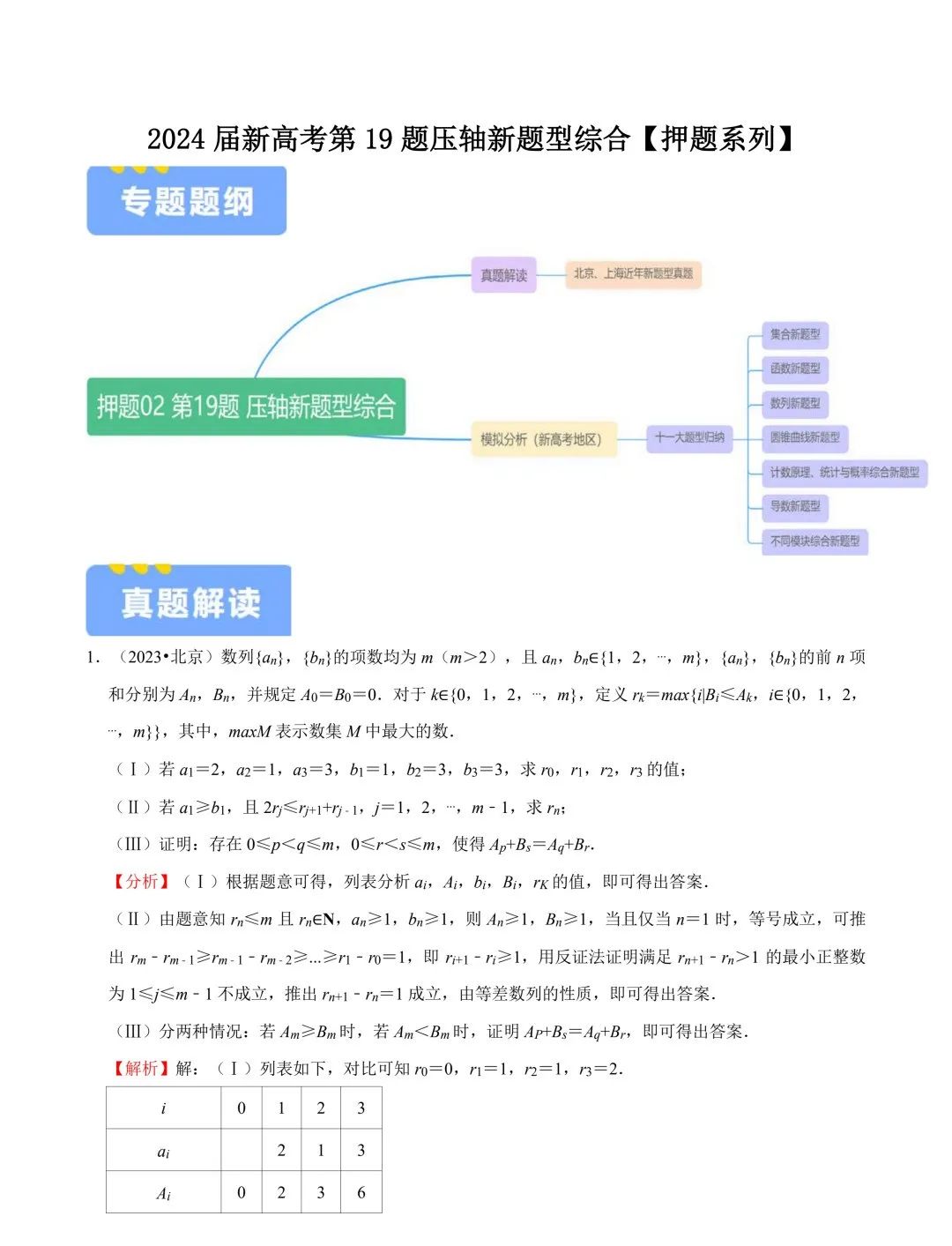 2024届新高考第19题压轴新题型综合【押题系列】 第2张