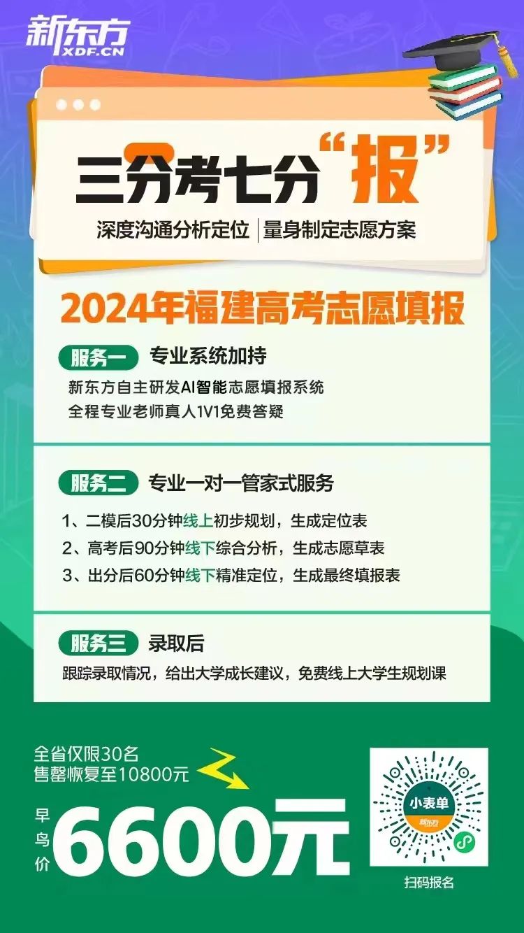 2024福建高考一对一志愿填报规划名额全省仅限30名! 第44张