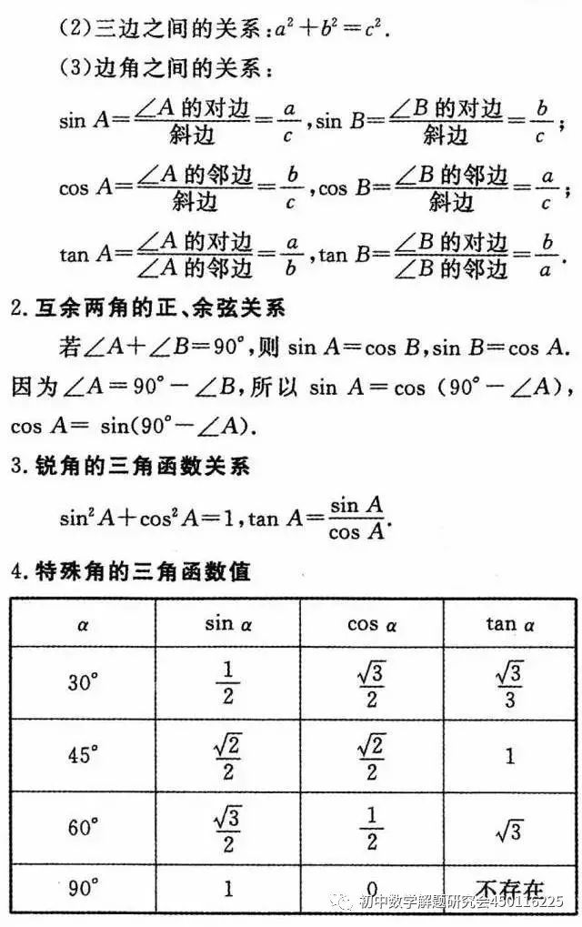 收藏:最全中考数学重要公式定理 第29张