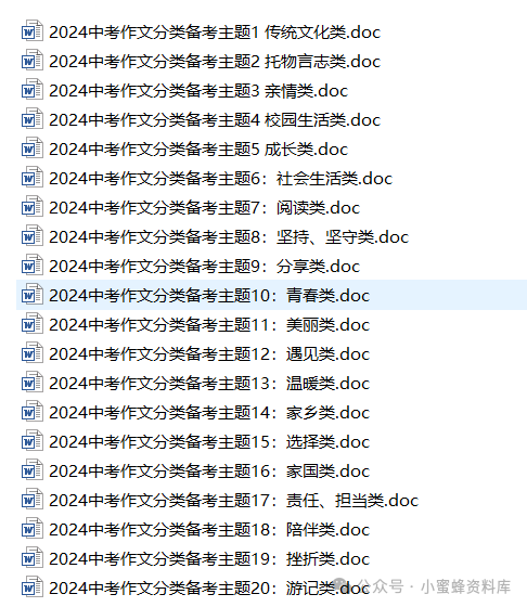 2024年中考语文-2024中考作文分类备考主题1传统文化类 主题2托物言志类 主题3亲情类 主题4校园生活类 主题5成长类 第2张