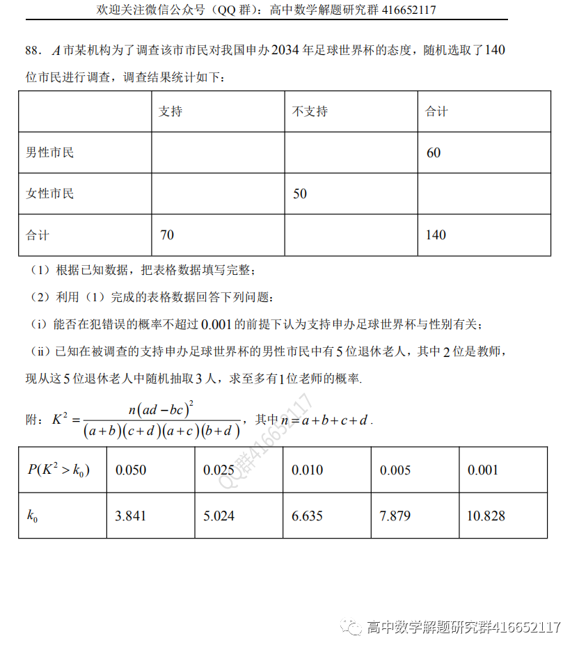 高考押题:统计 第52张