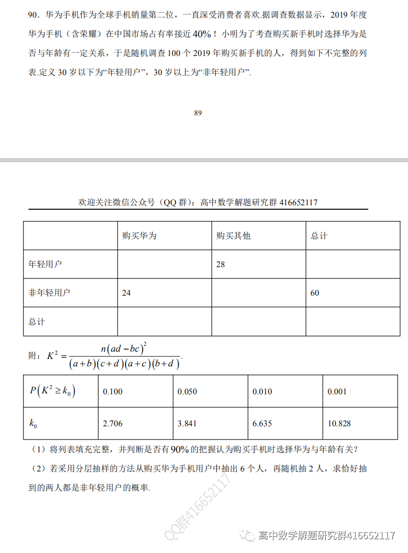 高考押题:统计 第54张