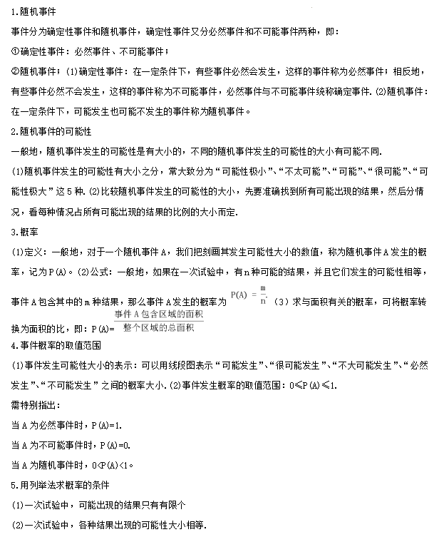 【中考专栏】2024年中考数学知识考点梳理(记诵版),初中毕业生复习必备知识(2)(共分为1、2两集) 第62张