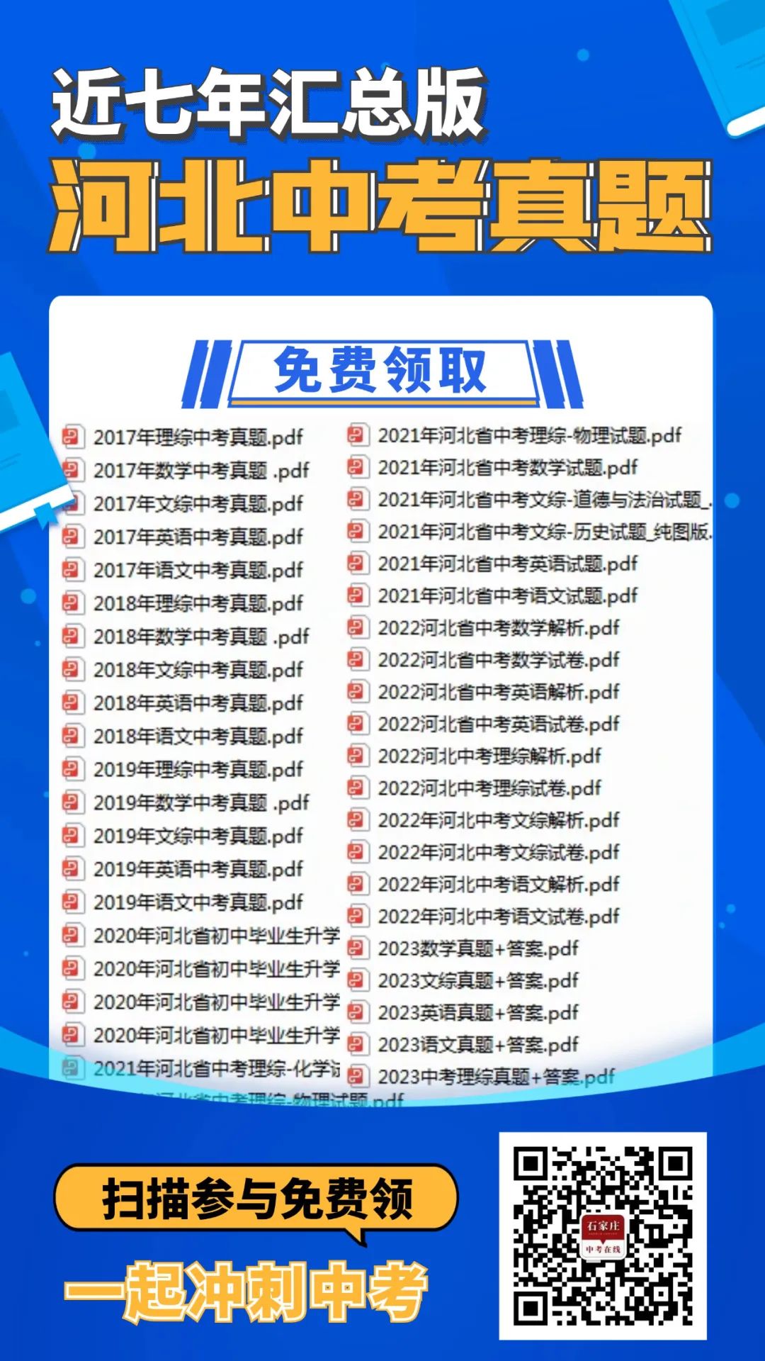 河北省全科中考真题+答案汇总!电子版领取中—— 第57张