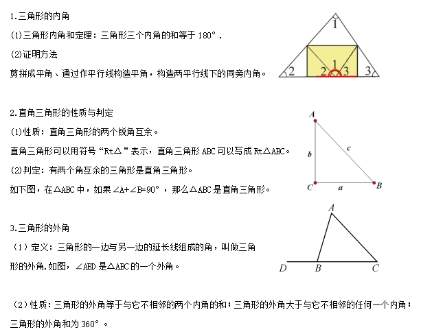 【中考专栏】2024年中考数学知识考点梳理(记诵版),初中毕业生复习必备知识(2)(共分为1、2两集) 第15张