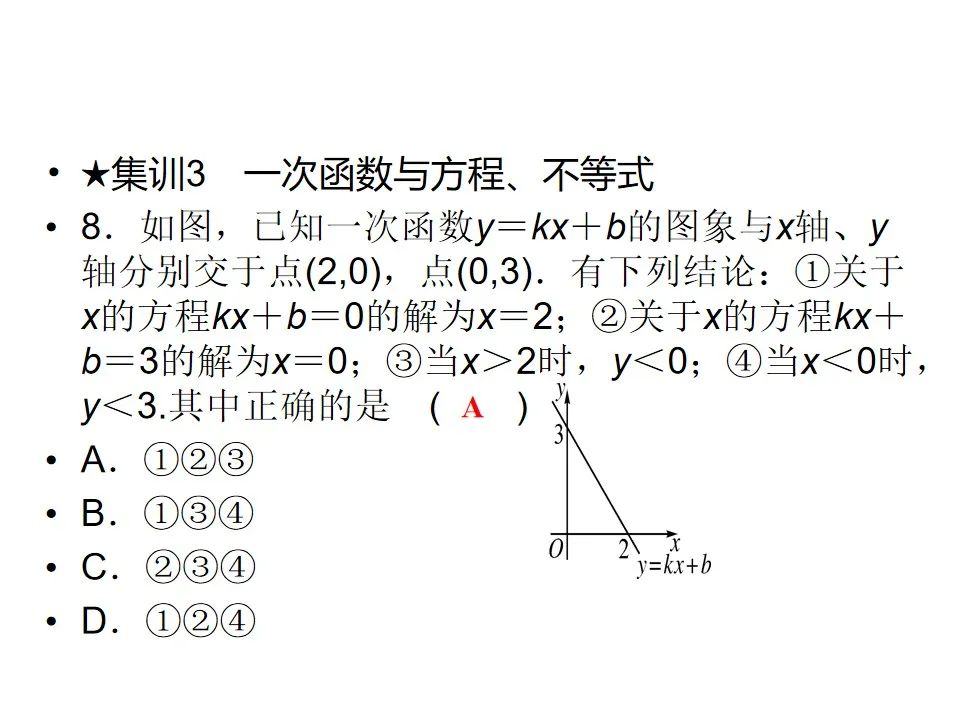 中考数学专题一次函数 第12张