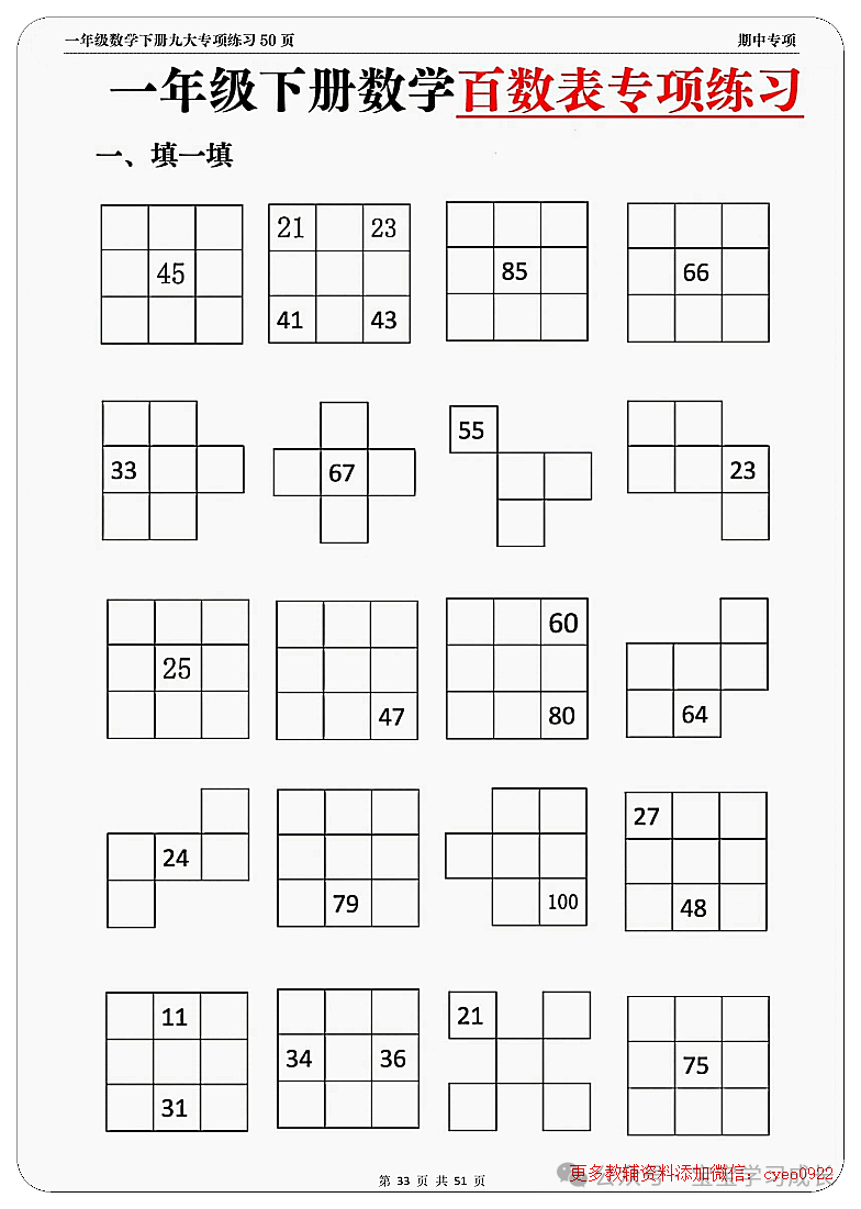 期中考九大难题解析一年级下册数学 第32张