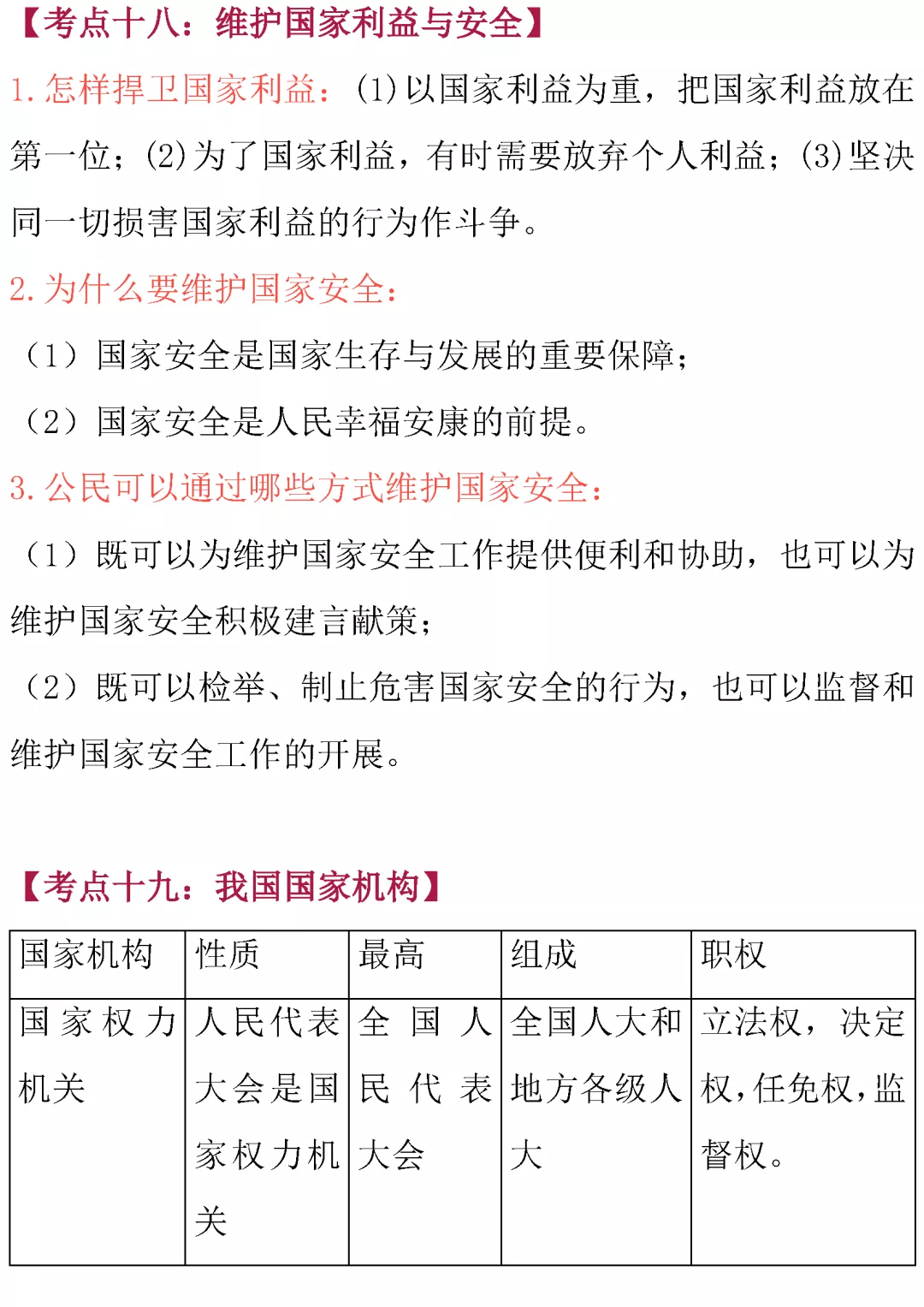 中考道德与法治核心考点内容整理!必背诵! 第25张