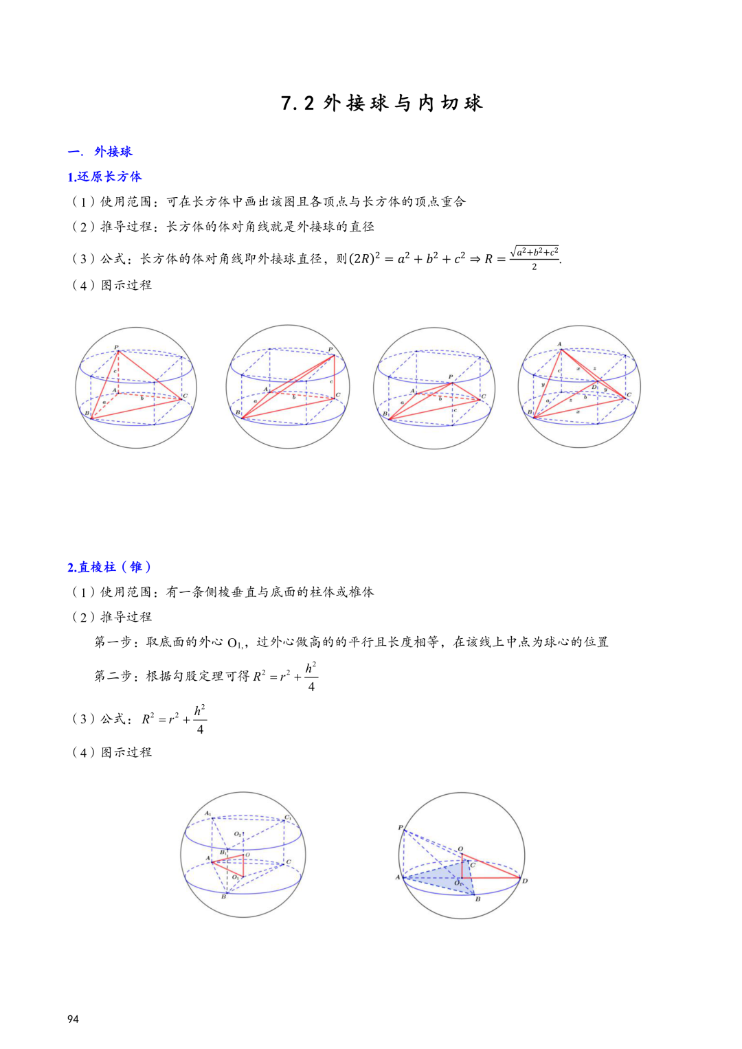 高考百日冲刺—立体几何与空间向量知识点大总结 第3张