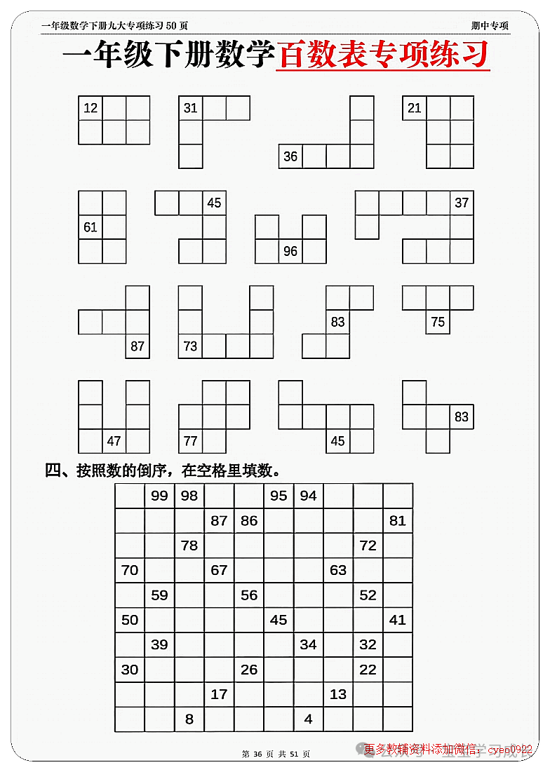 期中考九大难题解析一年级下册数学 第35张