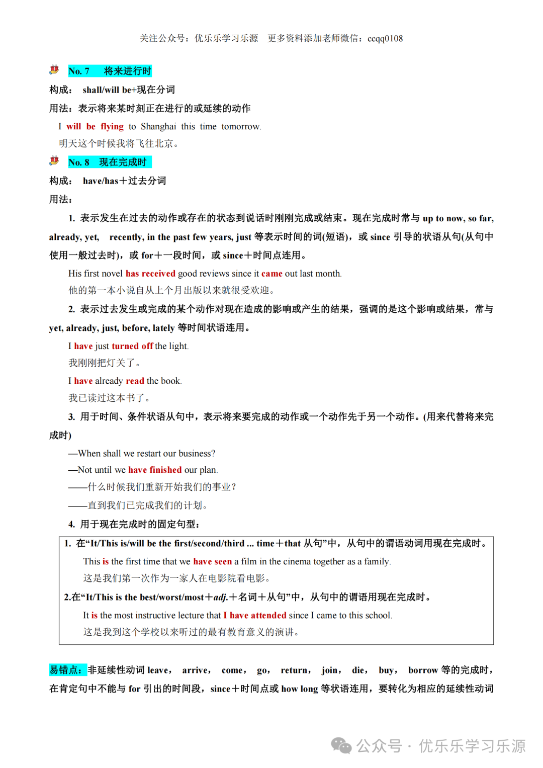 2024年高考英语语法复习讲练测【课件+讲义+练习+测试】 第12张