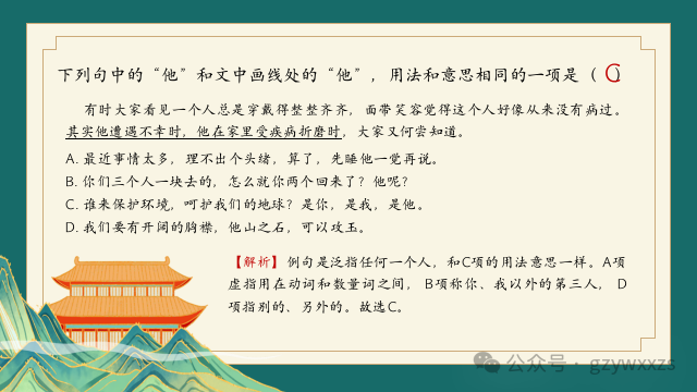 2024届高考语文专题复习:语言文字运用之人称代词的运用及表达效果 第11张