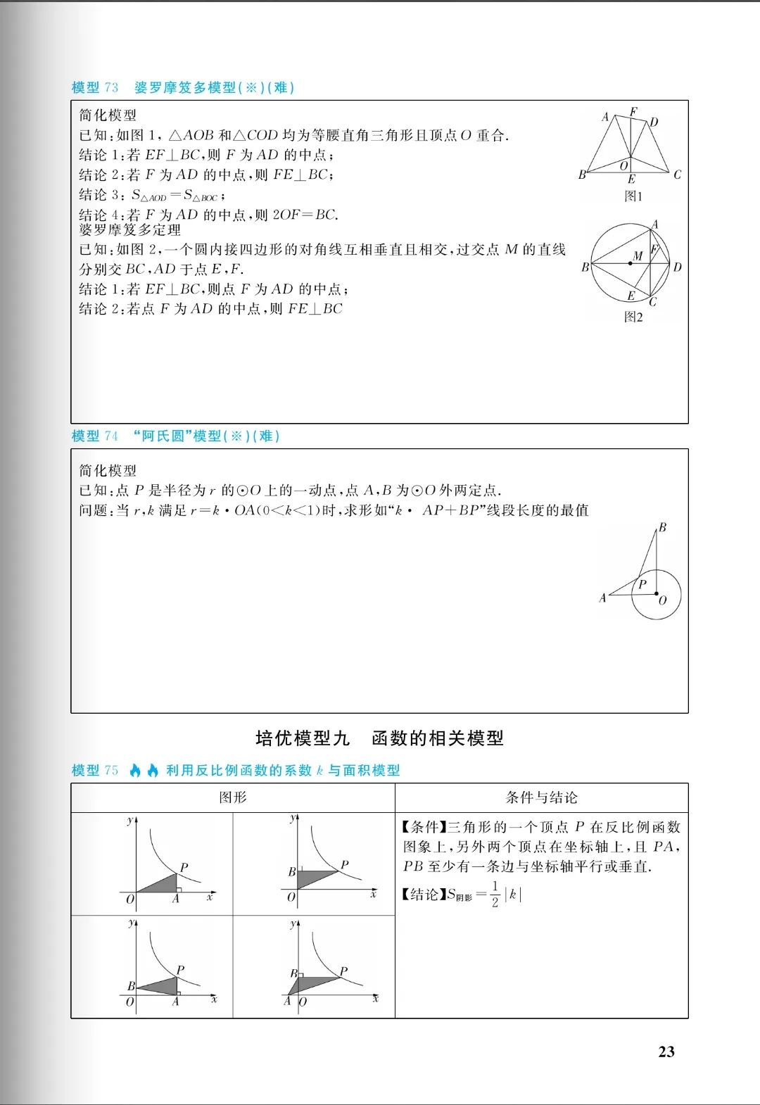 中考几何:十大培优88几何模型,初中阶段所有几何模型从入门到成神(免费分享) 第23张