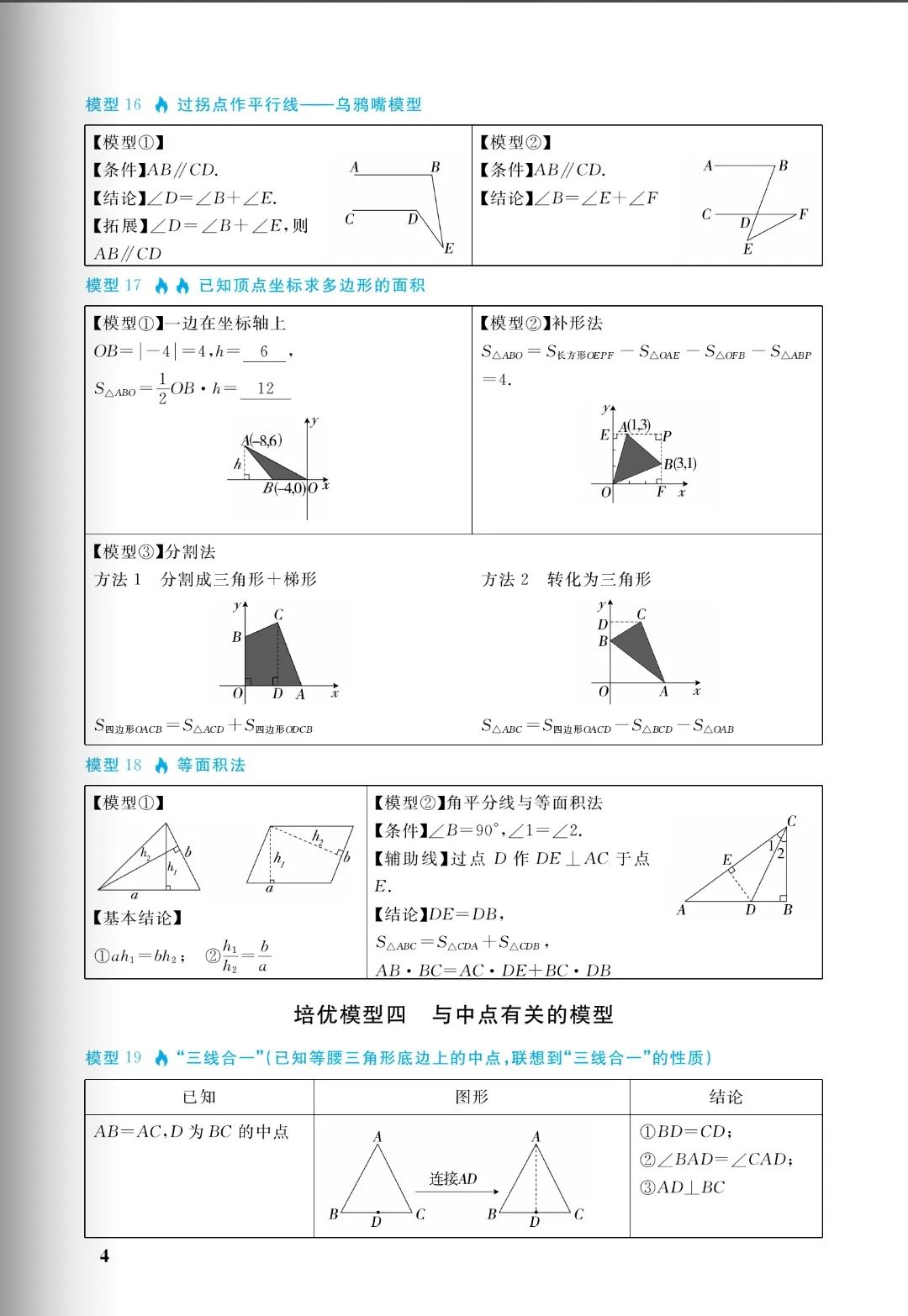 中考几何:十大培优88几何模型,初中阶段所有几何模型从入门到成神(免费分享) 第4张