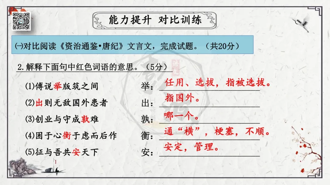 【中考专项复习课件】文言文40篇-19《生于忧患,死于安乐》 第39张