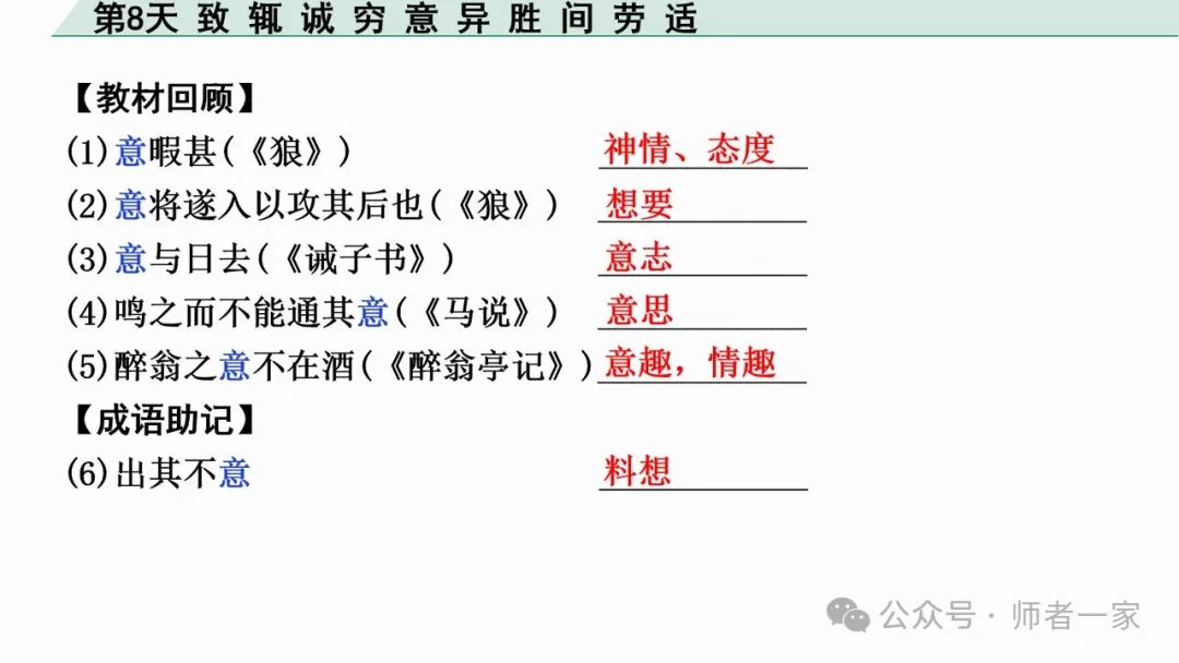 【免费领】2024中考语文总复习160个文言实词一遍过(第8天) 第10张