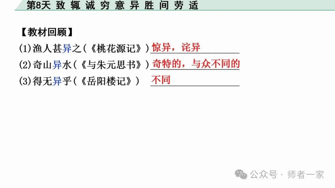 【免费领】2024中考语文总复习160个文言实词一遍过(第8天) 第11张