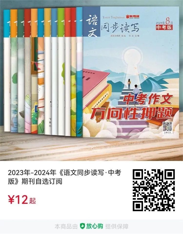 3件套!恩施宏立实验学校七下期中考语文卷及答案 第12张