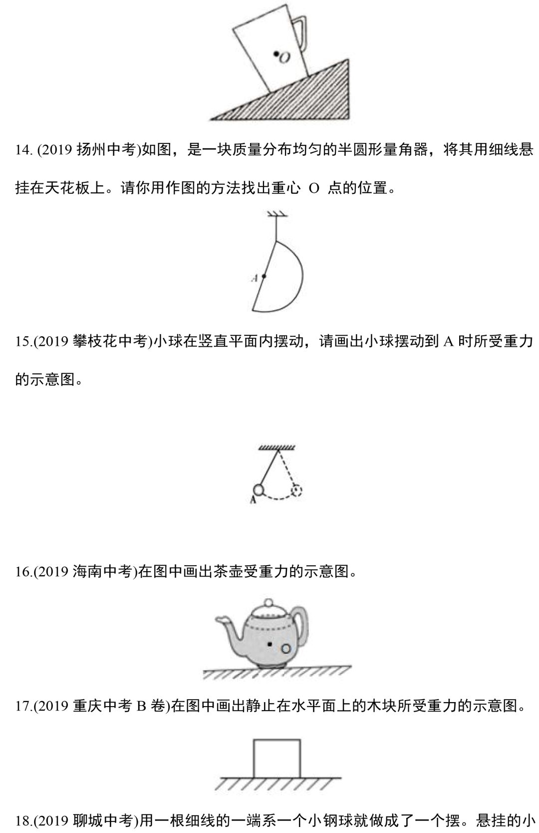 【中考物理】专题训练—力学作图题,这88道精选作图题一定要做! 第4张