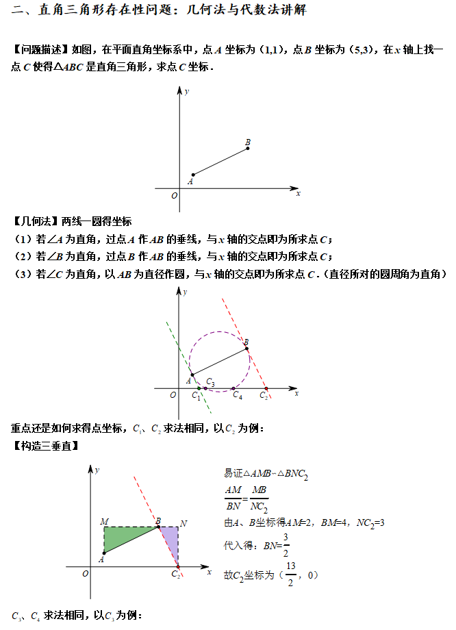 中考数学方法、技巧11-二次函数的存在性问题 第4张