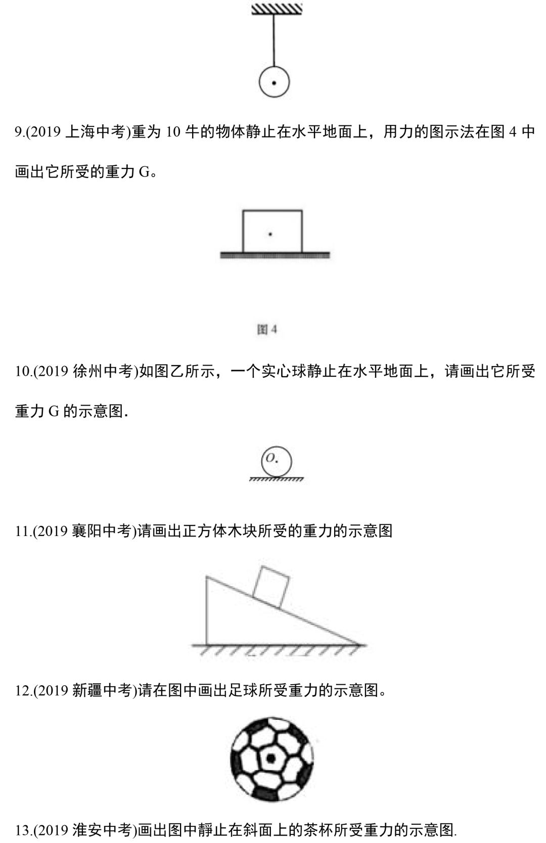 【中考物理】专题训练—力学作图题,这88道精选作图题一定要做! 第3张