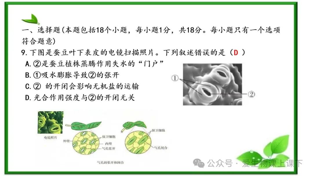 2023中考真题讲解----淄博2023选择题7-12 第9张