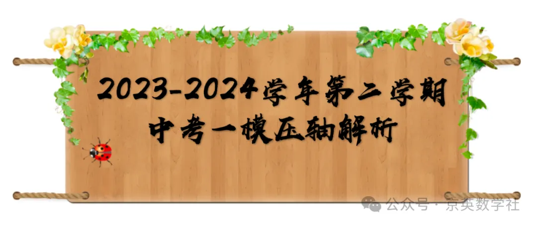 2024中考北京大兴区一模压轴题解析【数学】 第1张