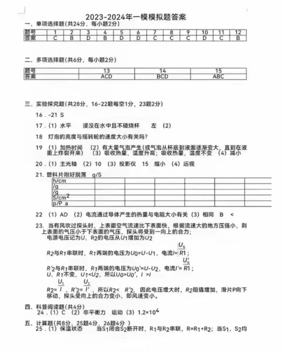 【图文】中考模拟题(一) 第9张