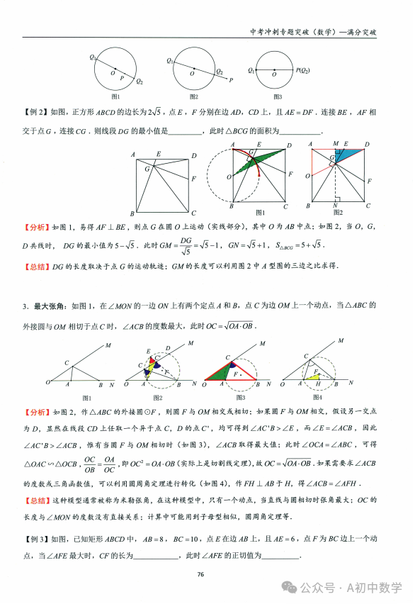 中考数学:必考考点隐形圆解题方法 第14张