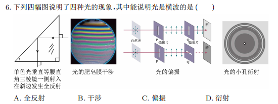 【高考押题】选择题——光学部分 第6张