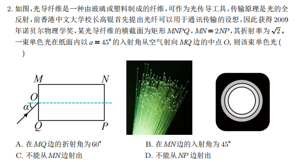 【高考押题】选择题——光学部分 第2张