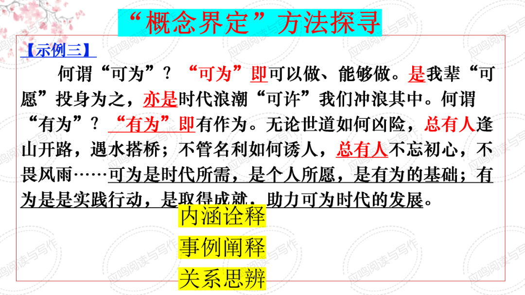 高考临门一脚7丨2024高考议论文核心概念阐释的技巧(课件+资料) 第29张