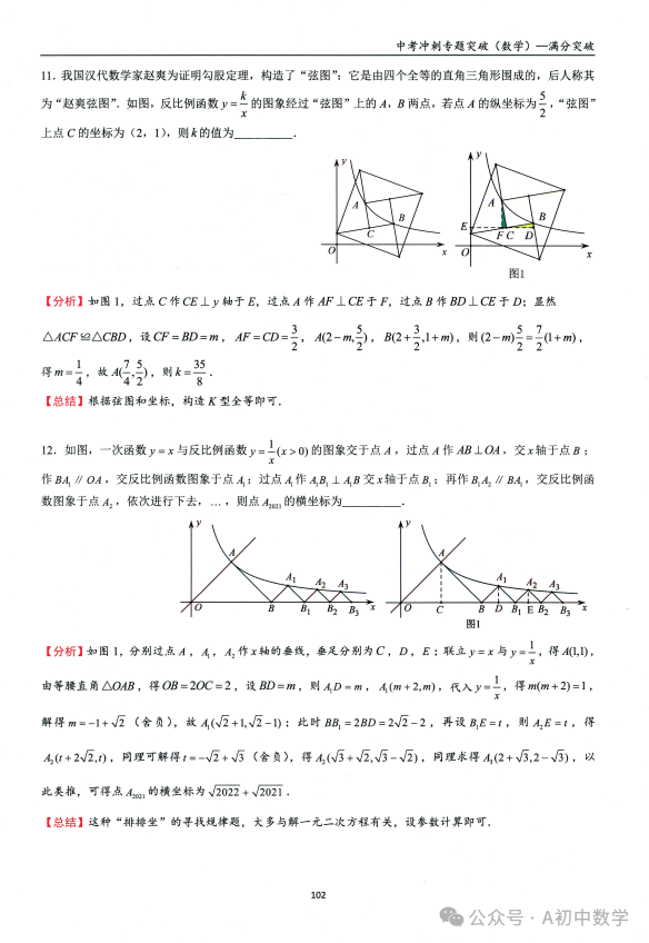 中考数学:双曲线综合专题 第9张