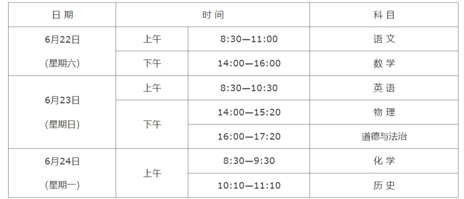 2024年渭南中考时间安排出炉! 第2张