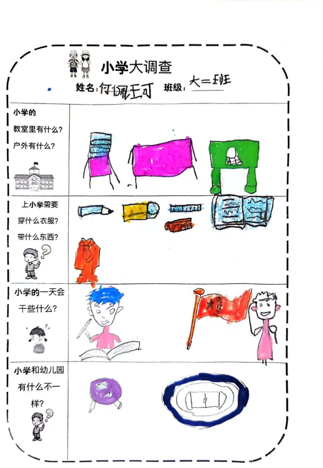 【幼小衔接】参观小学初体验、幼小衔接促成长——元通幼儿园参观小学活动 第8张