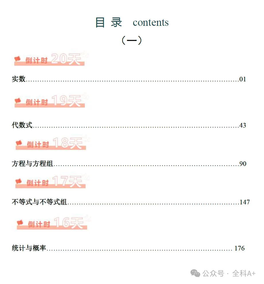 【2024中考】《初中数学•考前20天终极冲刺攻略》完整版 第2张