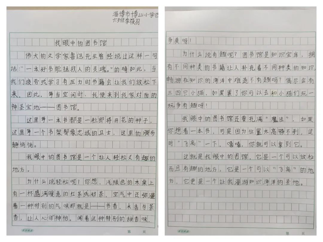 “悦”读时光  书香为伴——博山小学开展图书馆打卡活动 第28张