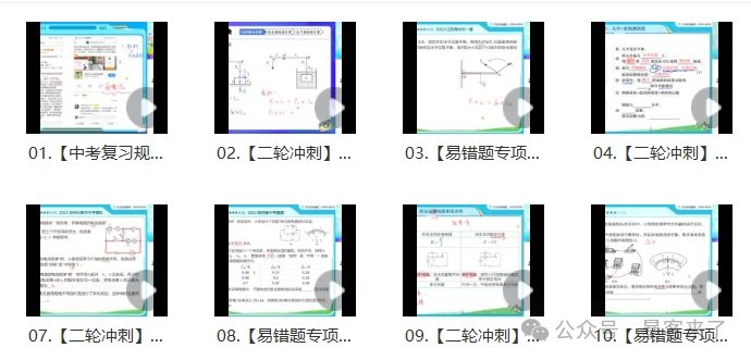 2024中考物理冲刺:谭清军春季视频课程,精准提分!(MP4视频+PDF课堂笔记) 第2张