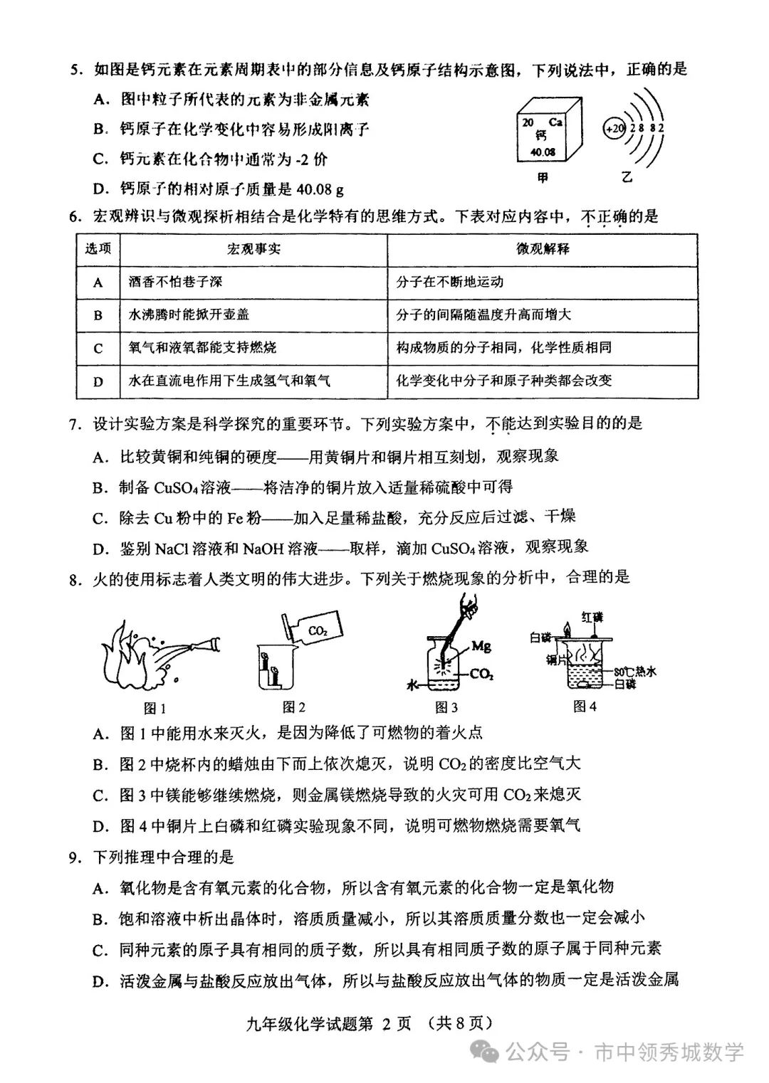 【中考】历城二模化学试卷 第2张