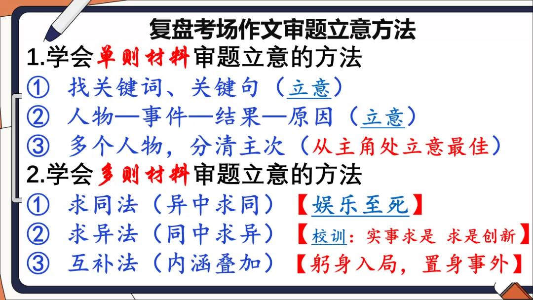 高考备考 | 最全!考前各题型答题思路梳理及要求,冲刺提分秘籍! 第18张