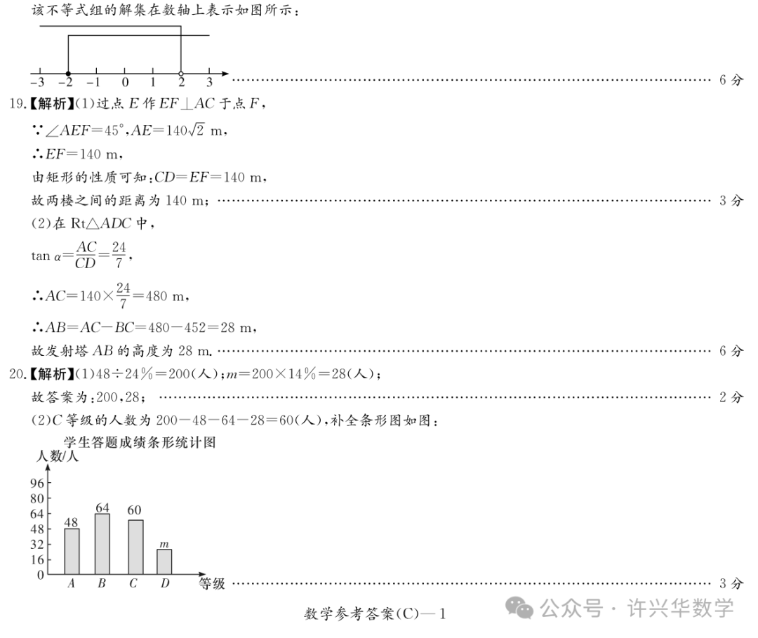 【中考数学】2024年长郡教育集团中考二模 数学试卷与答案 第12张