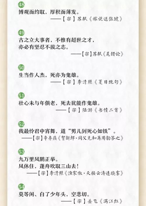 小学必考60句励志古诗文,非常有用! 第8张