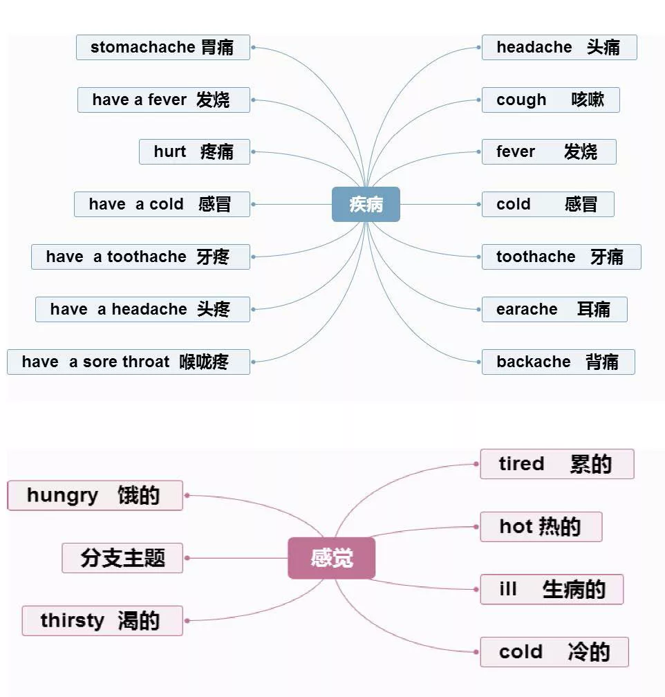 【小学英语】1-6年级重点知识思维导图汇总,收藏! 第11张