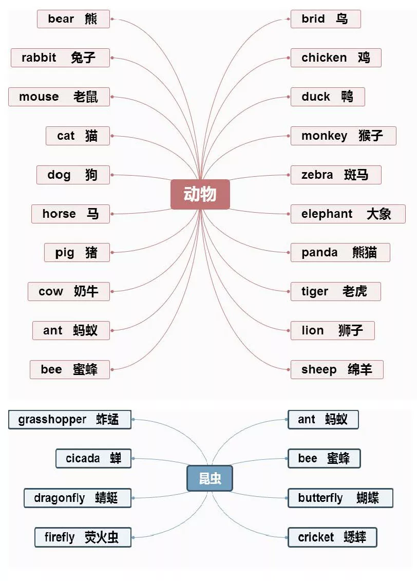 【小学英语】1-6年级重点知识思维导图汇总,收藏! 第2张